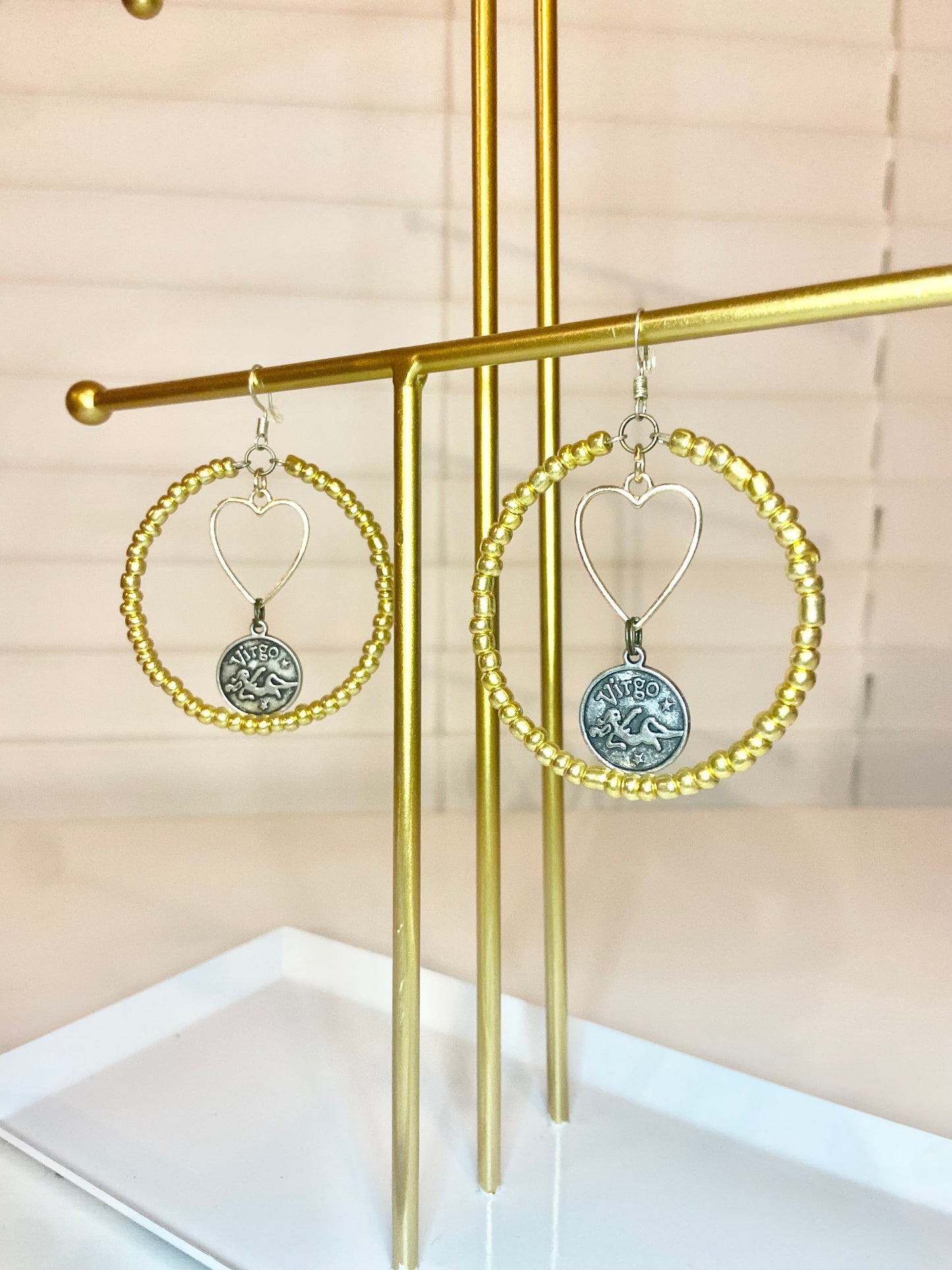 Gold Virgo Hoop