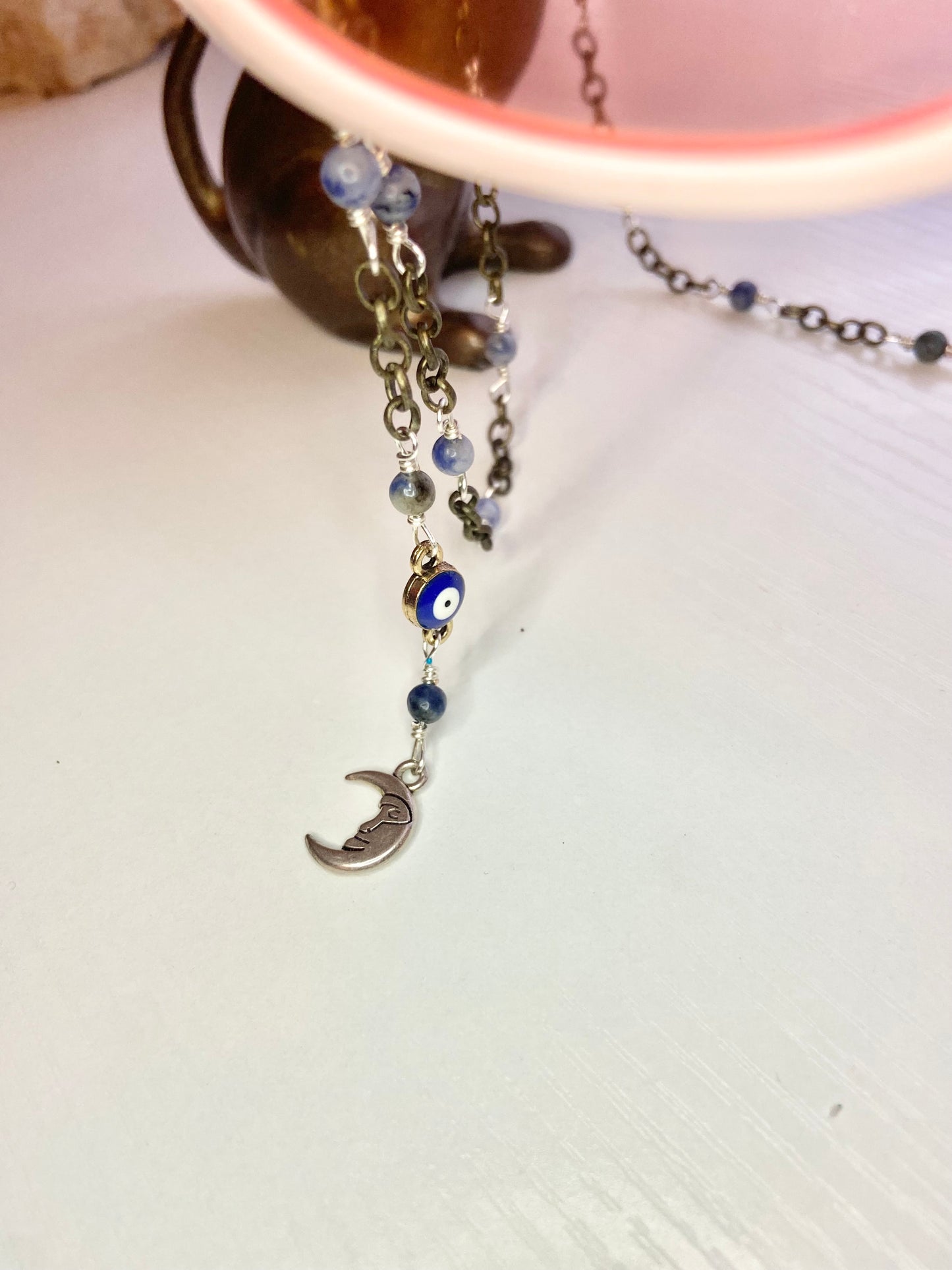 Lapis Evil Eye Lanyard