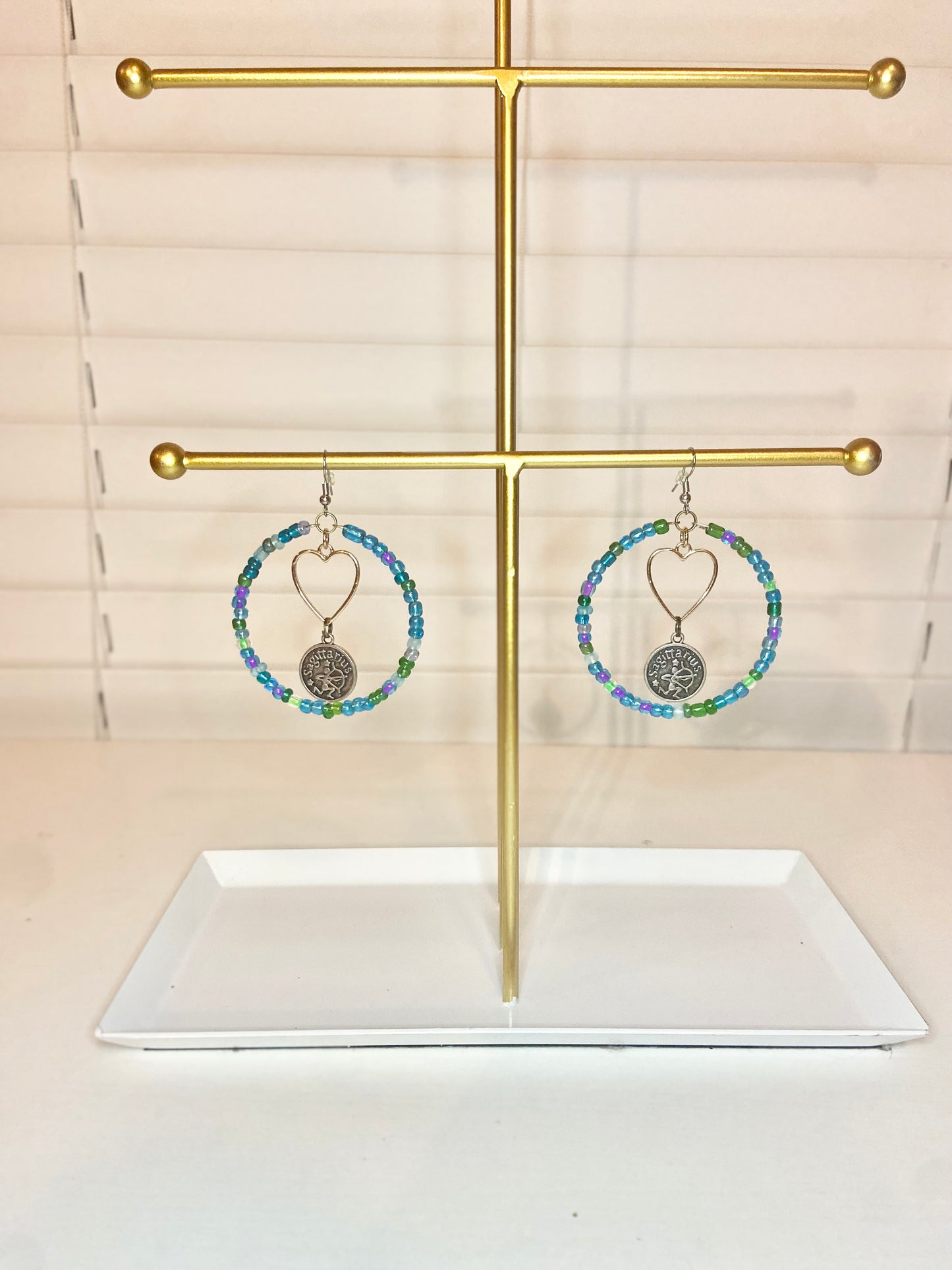 Cool Colored Sagitareous Earrings