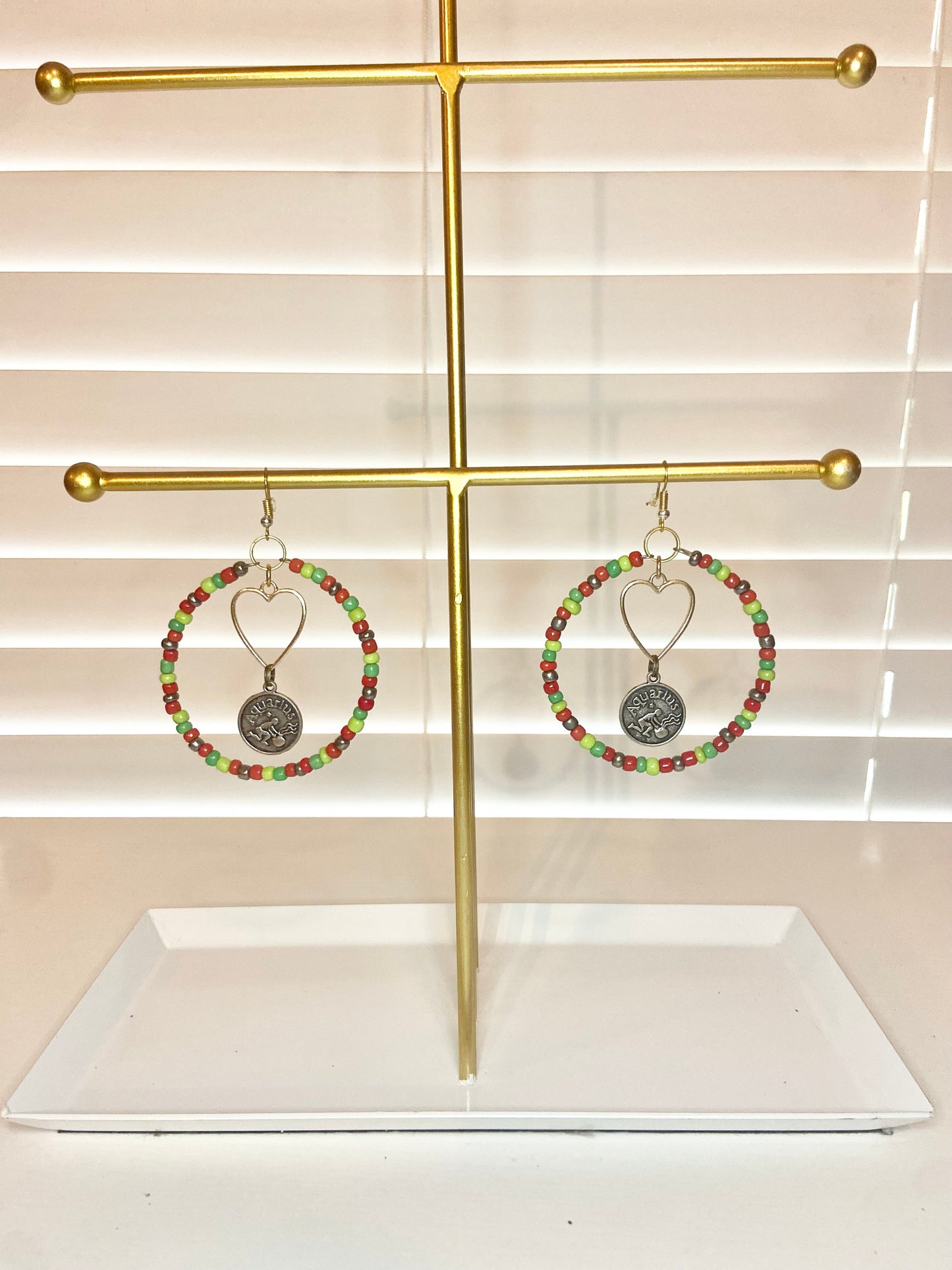 Green and Red Aquarious Hoop