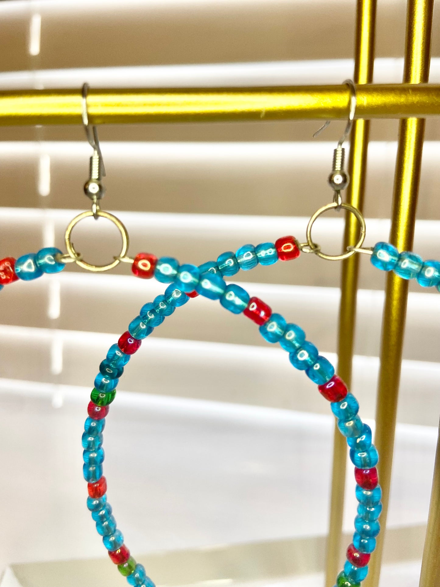 Blue and Red Mary Hoops