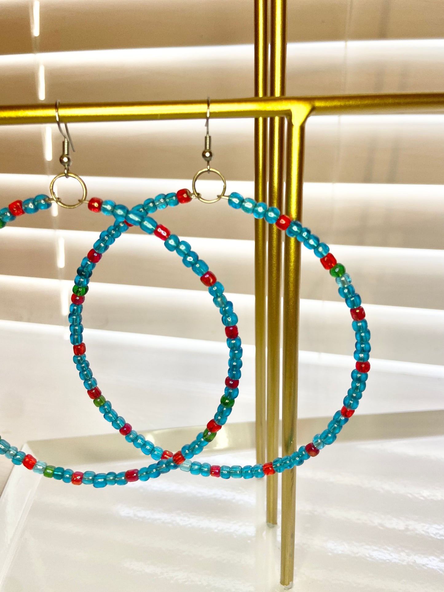 Blue and Red Mary Hoops