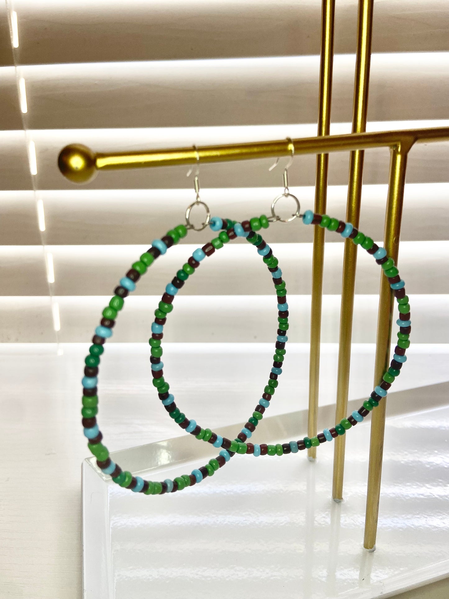 Green and Colorful Mary Hoops