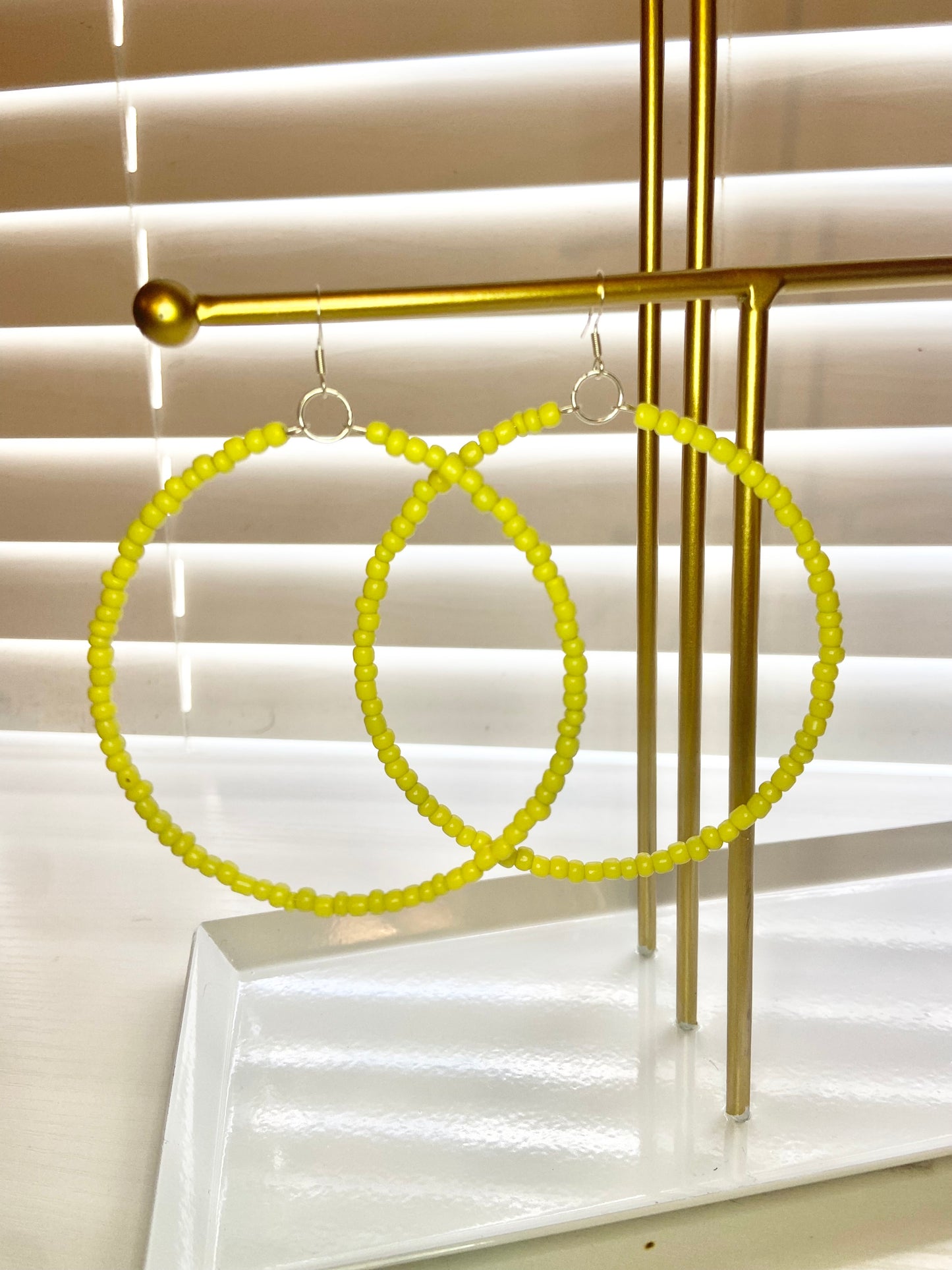 Yellow Mary Hoops