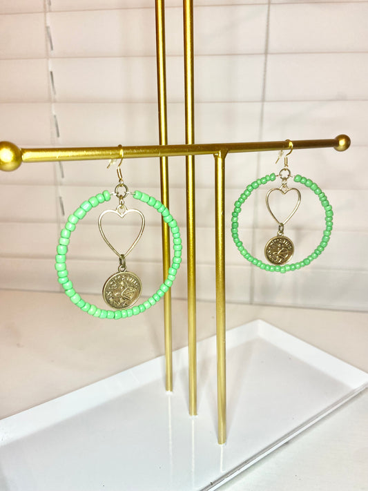 Green Sagitareous Hoops