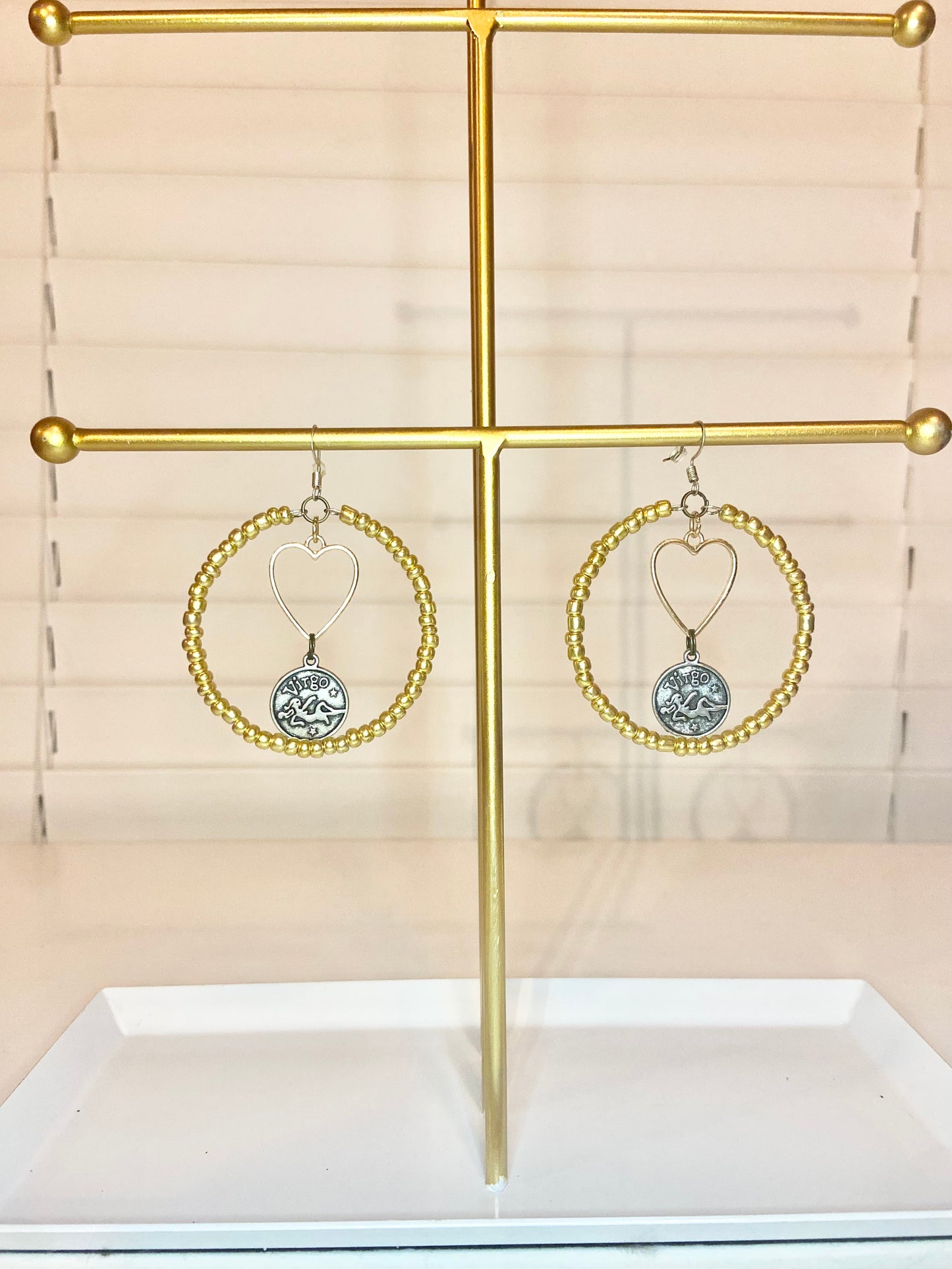 Gold Virgo Hoop