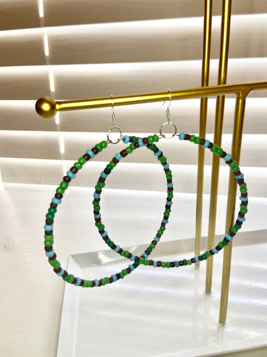 Green and Colorful Mary Hoops