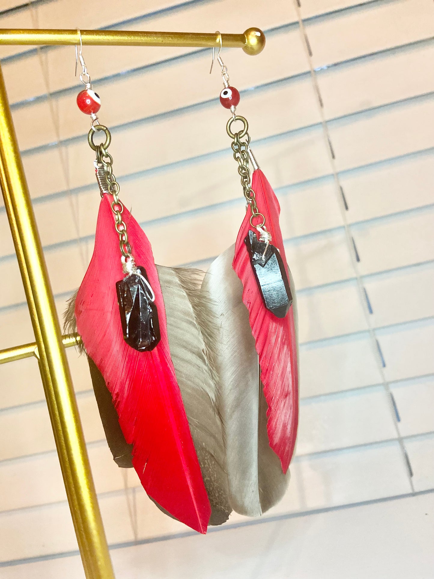 Red Evil Eye Earrings