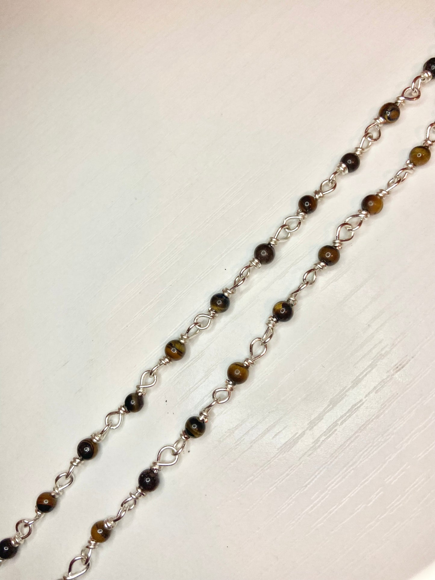 Matching Tiger Eye Anklet and Cat Collar
