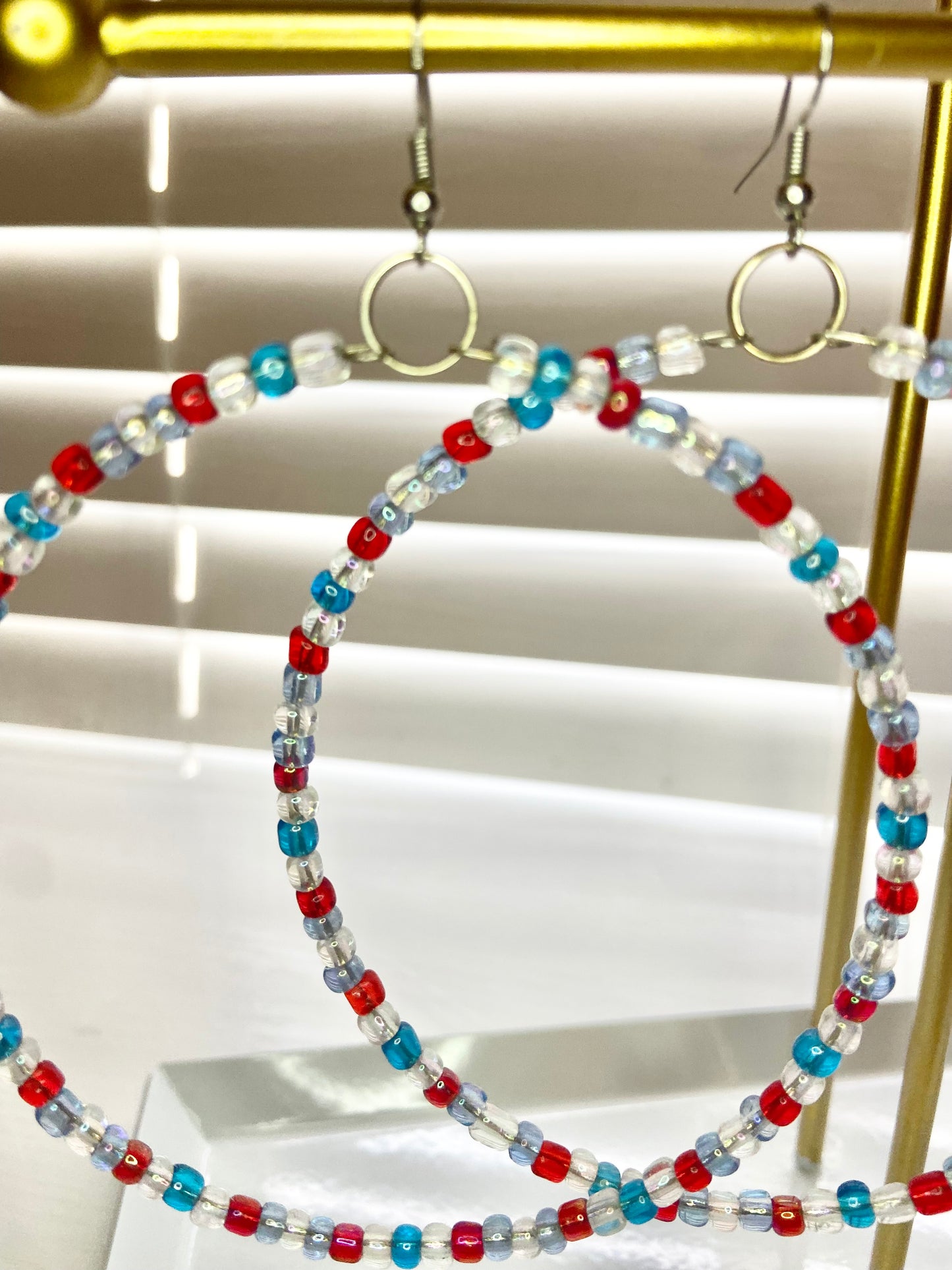 Red, White and Blue Mary Hoops