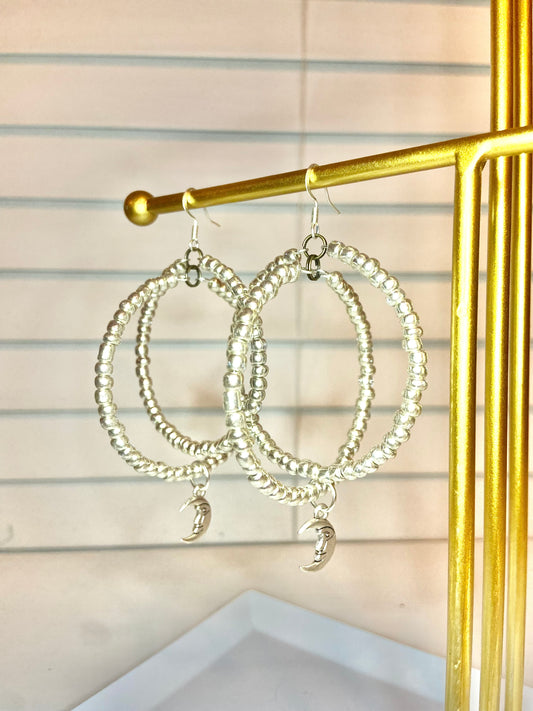 Silver Hoopin Hoops